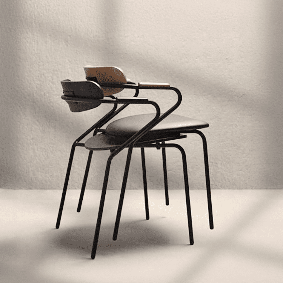 Ark 01 är en lätt, stapelbar karmstol. Ark fungerar utmärkt för såväl mötesrummet som restaurangen eller hotellrummet.